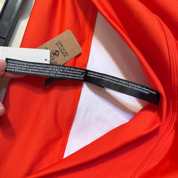 Victoria's Secret Pink Active Gym to Swim High Waist Shortie, Orange, XL, NWT - Picture 5 of 6